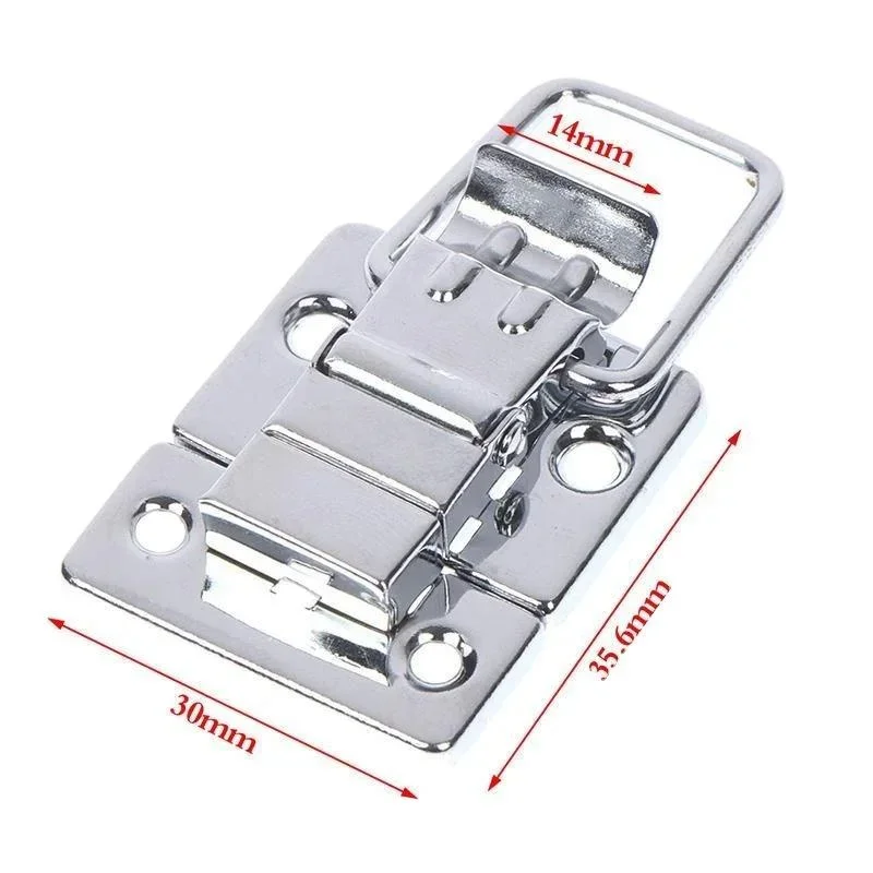 Stainless Steel Chrome Toggle Latch for Chest Box Case Suitcase Tool Clasp Cabinet Fitting Lock Belt Hasp Buckle Hardware