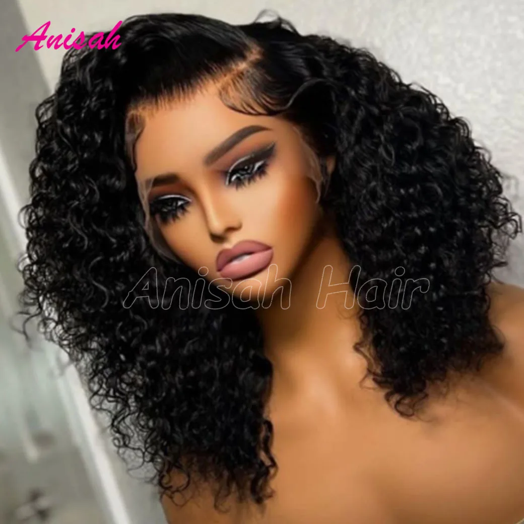 Deep Curly 13x4 HD Lace Front Wigs Brazilian Remy Hair 5x5 HD 0.10mm Ultra-thin Invisible Lace Closure Wigs With Baby Hair