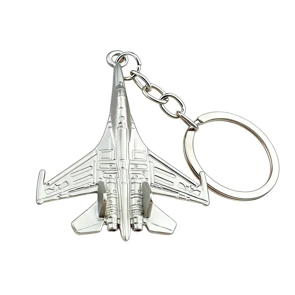Realistic Fighter Model Realistic Fighter Keychain Lightweight Aircraft Model Keyring Portable Multifunctional Plane for Travel