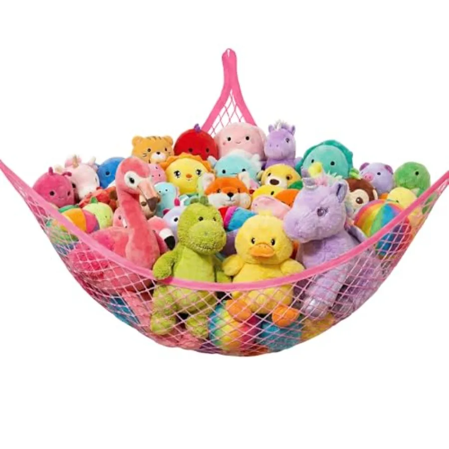 

Сетчатый гамак для мягких игрушек, угловой гамак для плюшевых игрушек, идеи декора комнаты для организации хранения мягких игрушек