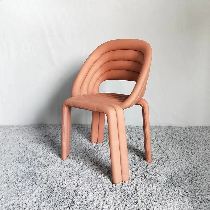 Factory Direct Customized Rainbow Dining Chairs Creative Luxury Dining Chair Personalized Design for Home Restaurant  Hotel B2B