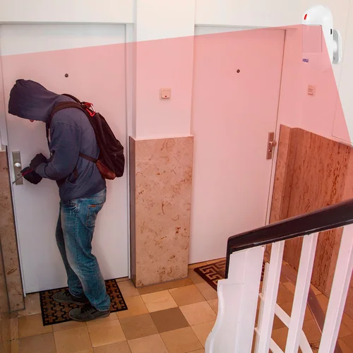 Imagen 2 del producto KERUI-Sensor de movimiento PIR inalámbrico, Detector infrarrojo, alarma con batería para W202 W181, protección del sistema de alarma de seguridad para el hogar