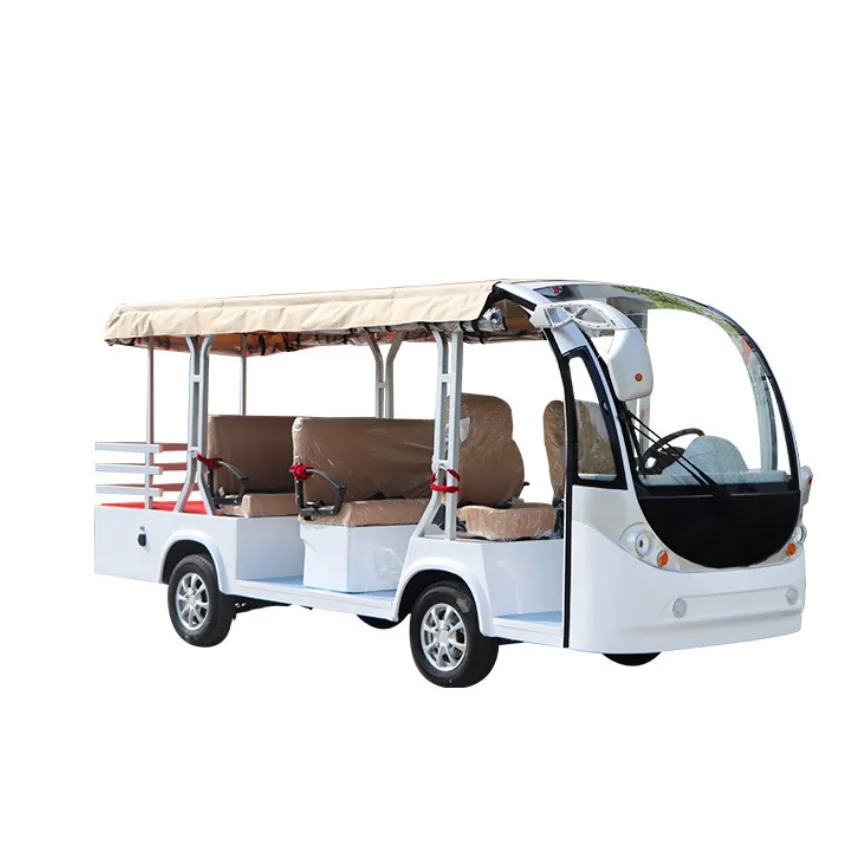 

Stylish Design Amusement Park Sightseeing Vehicle Electric Bus Airport Park Shuttle Electric Sightseeing Bus Zero Emission