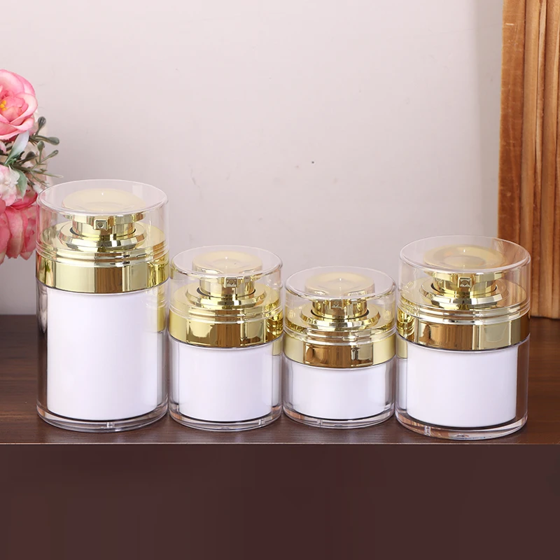 Refillable Vacuum Bottle Travel Cream And Lotion Cosmetic Container With Pump Moisturizer Jar Empty Cream Subpackage Toiletry