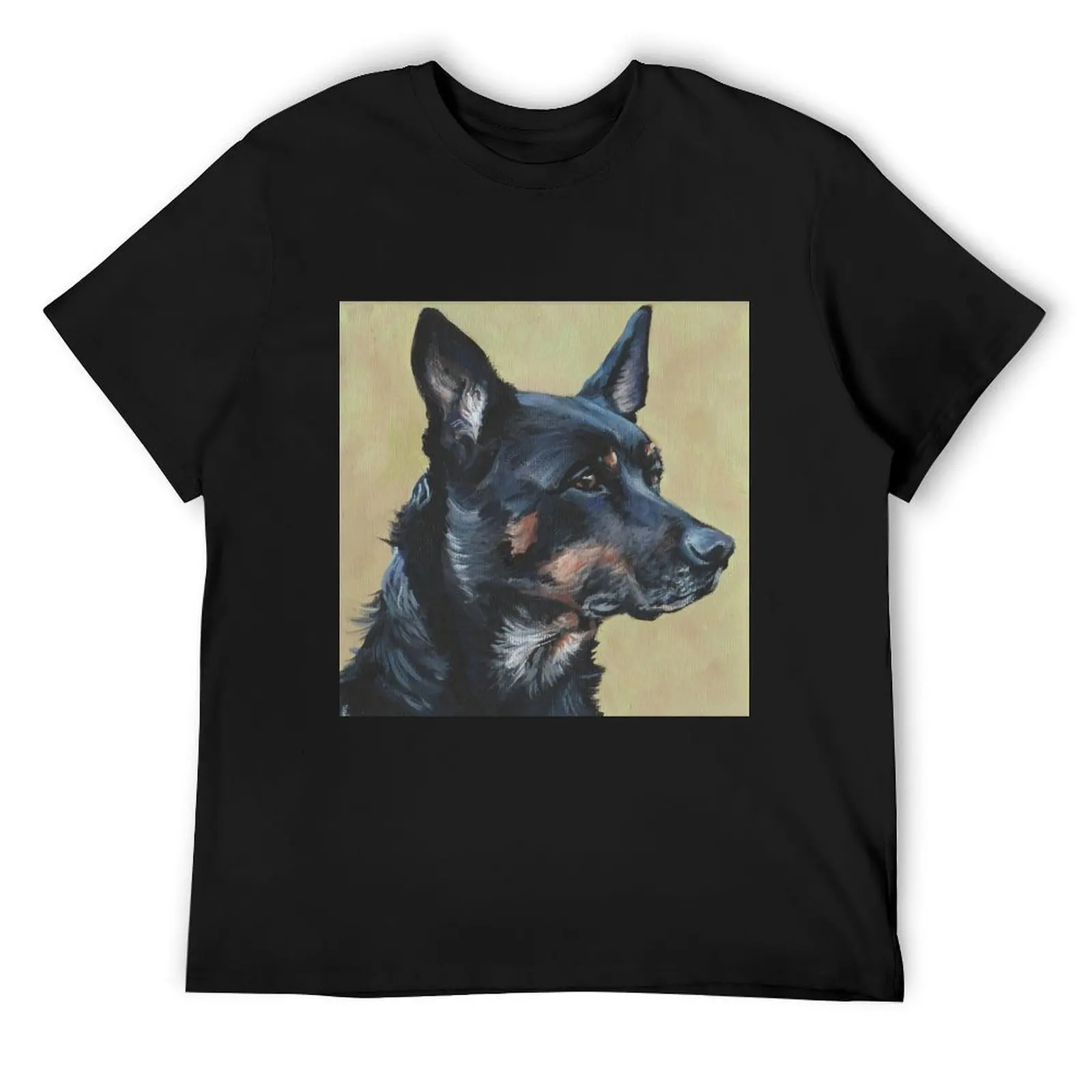 

AUSTRALIAN KELPIE beautiful Fine Art Dog Painting T-Shirt clothes quick drying aesthetic clothes shirts graphic tee men
