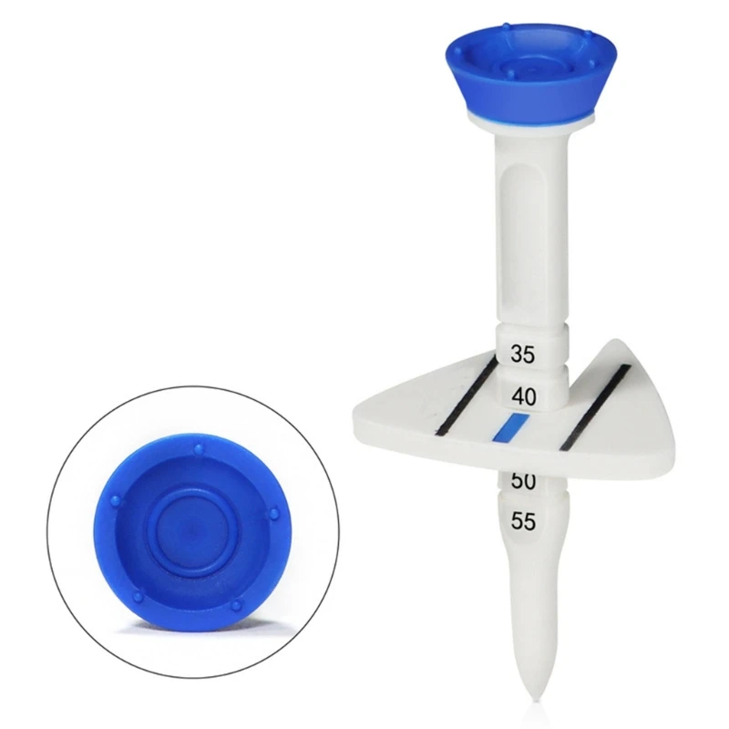 4Pcs Adjustable Golfs Tees Golfs Support Tees for Long Distances Hitting Plastics Golfs Base Low Resistance Golfs Tees