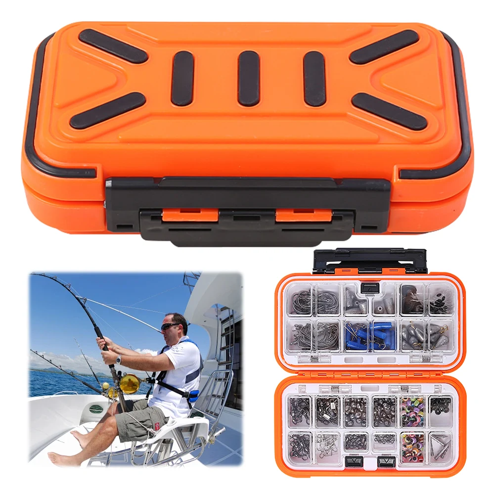 

238pcs Fishing Tools Accessories Kit Set with Fishing Box Fish Hooks Swivels Sinkers Fishing Accessories Kit Gifts for Men