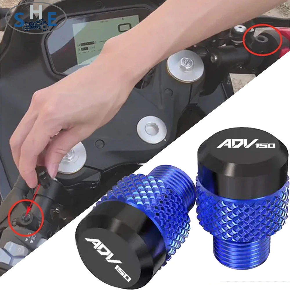 

New For HONDA ADV150 2019 2020 2026 ADV-150 ADV 150 Motorcycle M10*1.25 Aluminum Screws Bolts Mirror Hole Plugs Cap
