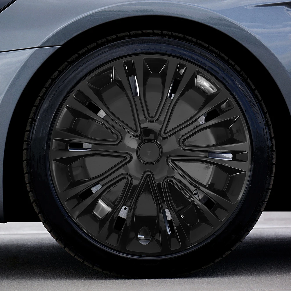 15 بوصة العالمي سيارة Hubcaps حافة يغطي محور عجلات قبعات للسيارات المركبات مادة PP واقية أنيقة الأوساخ مقاومة #5