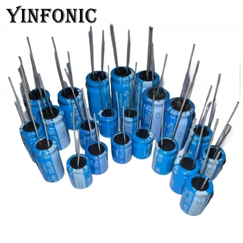 Nichicon BT سلسلة مكثف 10V/16V/25V/35V/50V 47 فائق التوهج 100 فائق التوهج ~ 2200 فائق التوهج 3300 فائق التوهج 125 ° C مكثفات كهربائية من الألومنيوم عالية الدقة #3