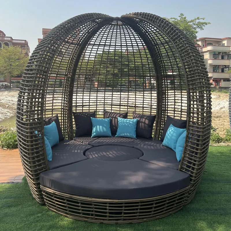 Outdoor waterproof and sunscreen creative design arc sofa