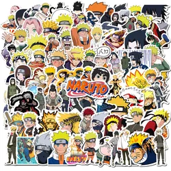 100Pcs Naruto Stickers Not Repeating Uzumaki Naruto Kakashi Uchiha Sasuke Itachi Kawaii Cartoon Waterproof Stiker Toys