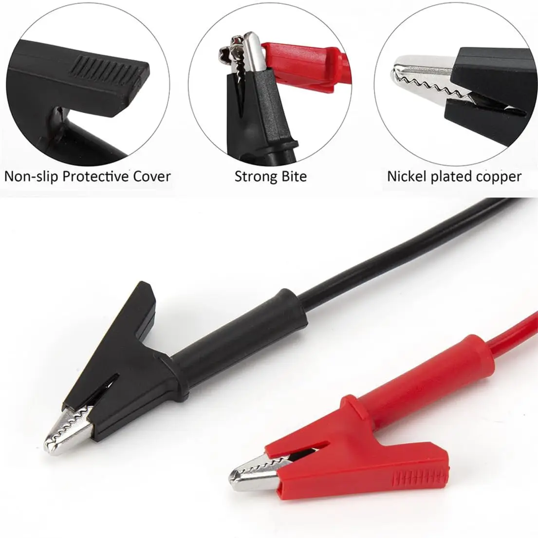 Alligator Clips To Banana Plug Test Cable Lead Connector Dual Probe Crocodile Clip Electrical Test Lead for Multimeter Testing
