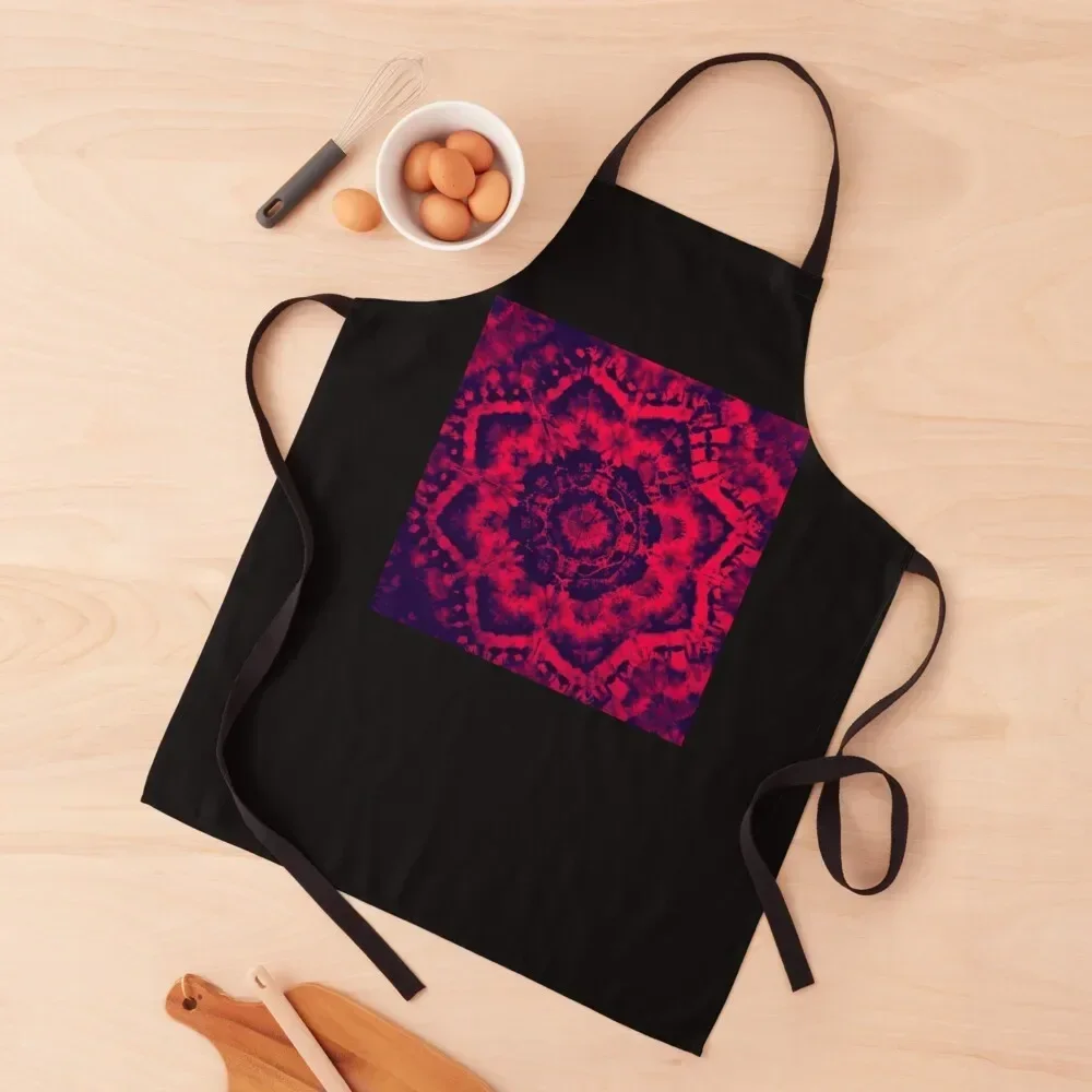 Scarlett Tie Dye Star Mandala Apron Kitchen Handle For Women household woman Apron