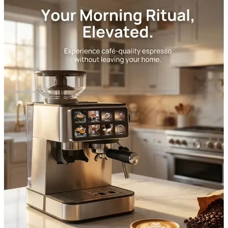 STLF 51Mm European Union Standard Integrated Grinder Espresso Milk Brew Hot Brew Coffee Machine