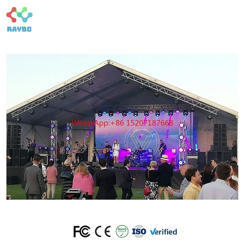 Raybo Rental Led Display Indoor Outdoor Full Color Ledwall P3.9 P3.91 Led Video Wall 500x500mm Die Cast Aluminum Display Screens