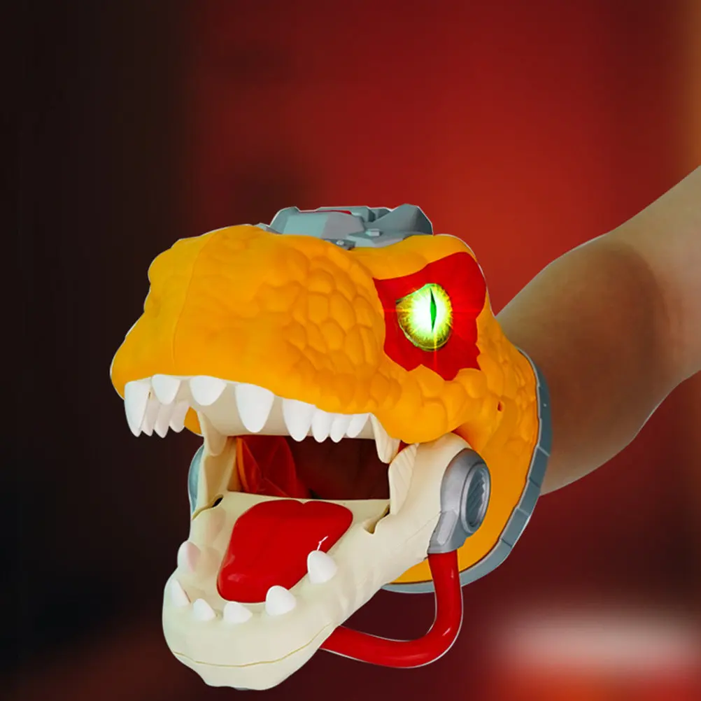 Creative Realistic Dinosaur Hand Puppet 1 Piece for Children Toddlers Infant Play Education Role Play Show Fun Animated Style