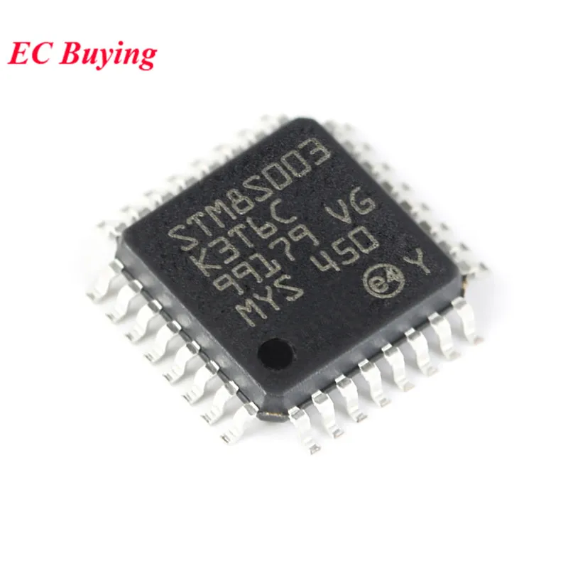 5 uds/1 unidad STM8S003K3T6C STM8S003 STM8S 003K3T6C LQFP-32 16MHz 8KB Flash 8bit microcontrolador MCU IC Chip controlador nuevo Original