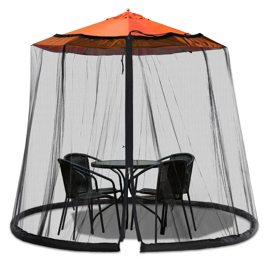 

Mosquito Netting Mosquito net for Patio Garden and Outdoor Umbrellas with Adjustable Elastic Cord and Zipper Umbrella net