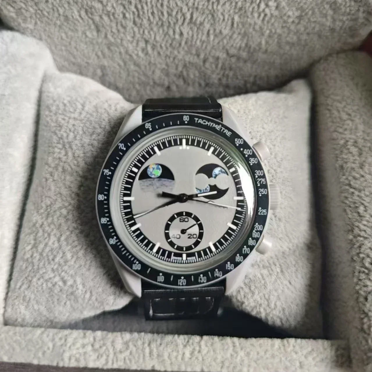 2025 Fashion Man Watch Moon Joint Space Moon Mission Six-hand Chronograph Quartz Men's and Women's Watches