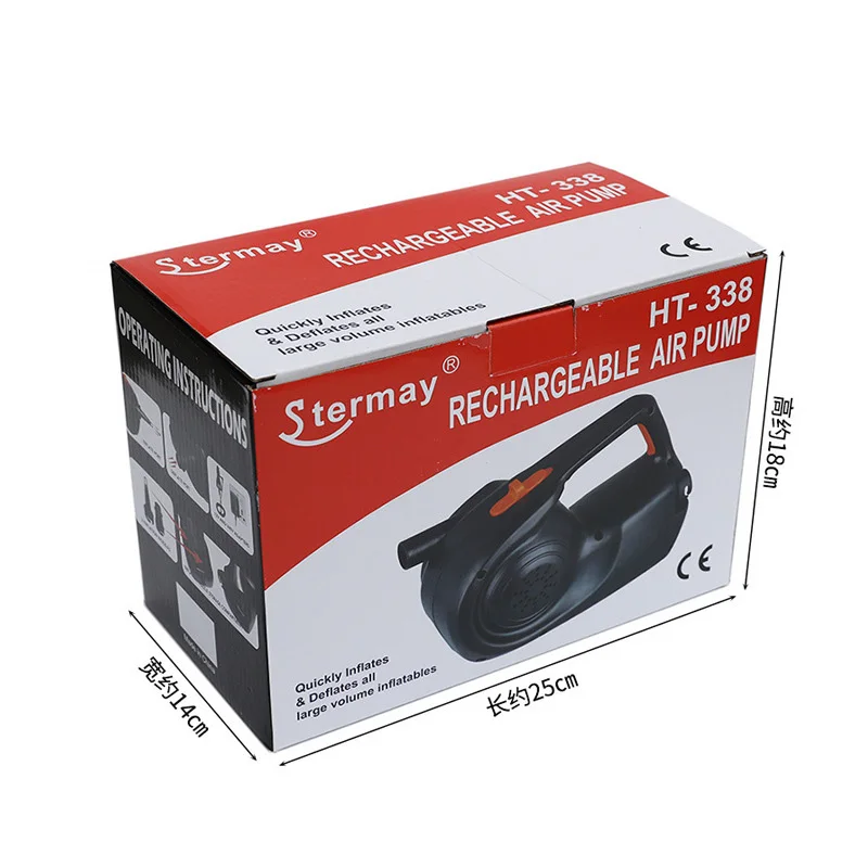 Pompa di aria gonfiabile elettrica della pompa ricaricabile di HT-338 per il ca di alto potere 12V del materasso del letto di aria del Kayak della barca gonfiabile