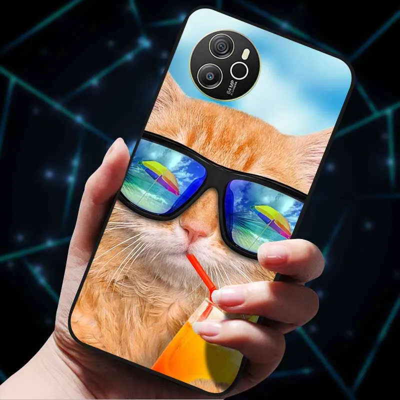 Für Oscal Tiger 12 Fall Coole Luxus Weiche Schwarz Silikon Stoßfest Telefon Fall für Blackview Oscal Tiger 12 Coque Fundas TPU Etui