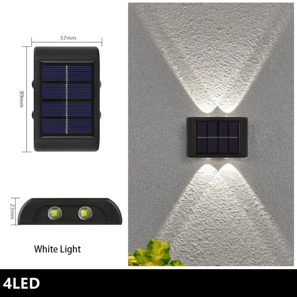 Waterproof Solar Wall Lights Solar Powered Up And Down Luminous Lighting LED Solar Lamp Yard Street Balcony