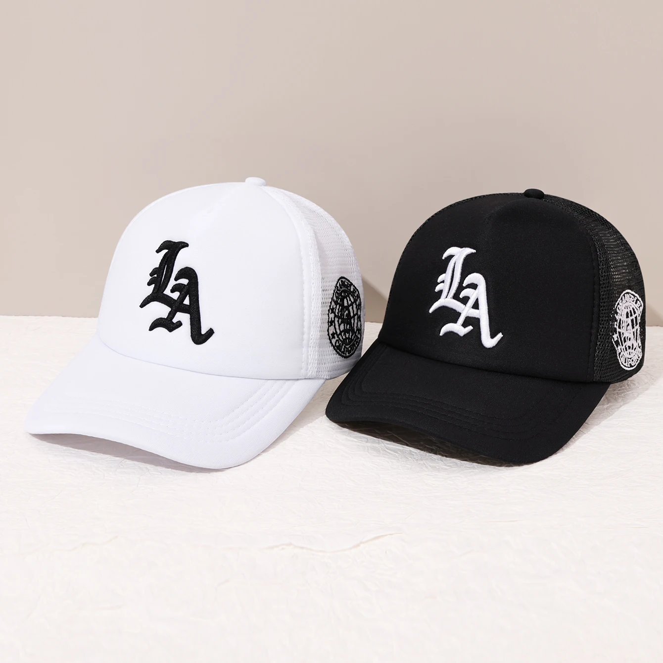 قبعة بيسبول للربيع والصيف، قبعة سائق شاحنة مطرزة شبكية قابلة للتنفس وعصرية مناسبة للخارج #1