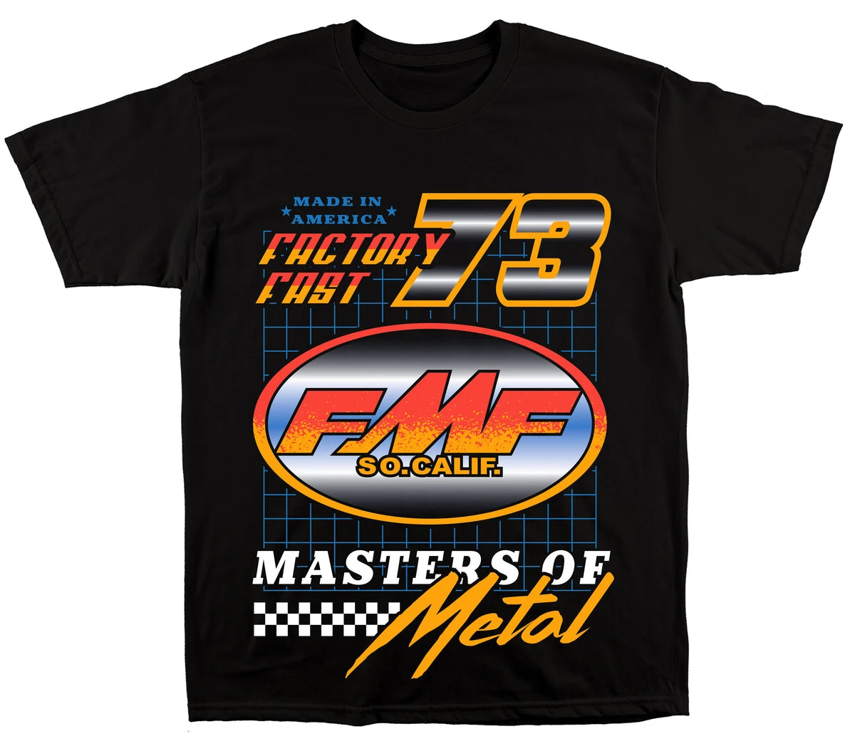 Angesagtes FMF Racing Grafik-Baumwoll-T-Shirt Unisex Sommer Kurzarm Mode Marken-T-Shirt Luxus Casual Vintage T-Shirts – Detail 2