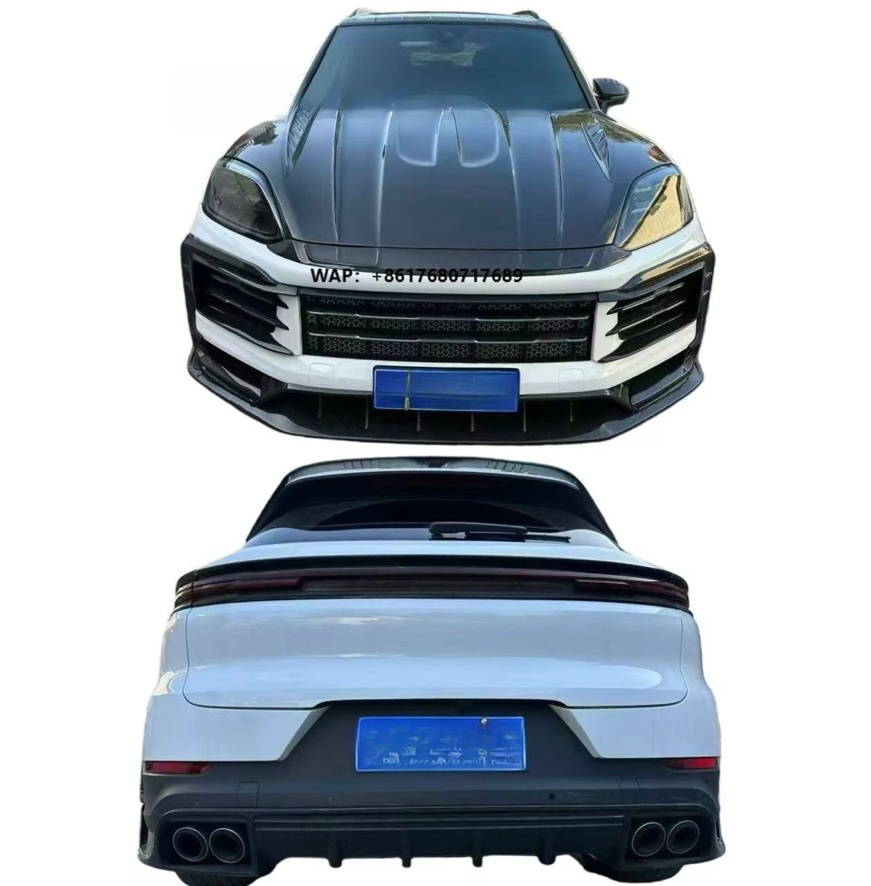 MSY Dry  Fiber Body Kit for   9Y0.2  Front Lip Skirt Rear Diffuser Spoiler Hood Wide Body Kit