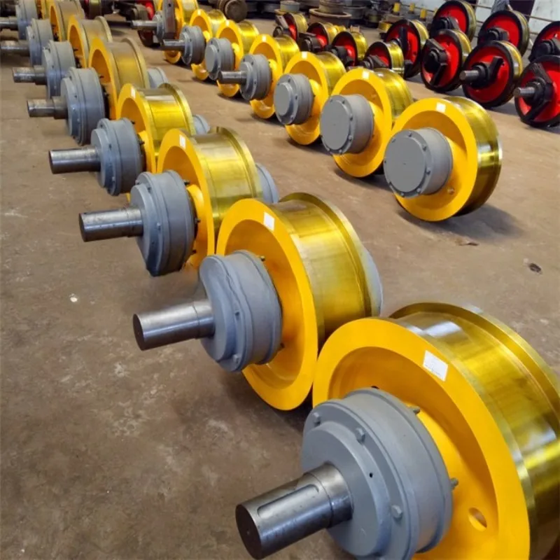 700 * 180 track wheel set single beam 300 row crane construction machinery accessories