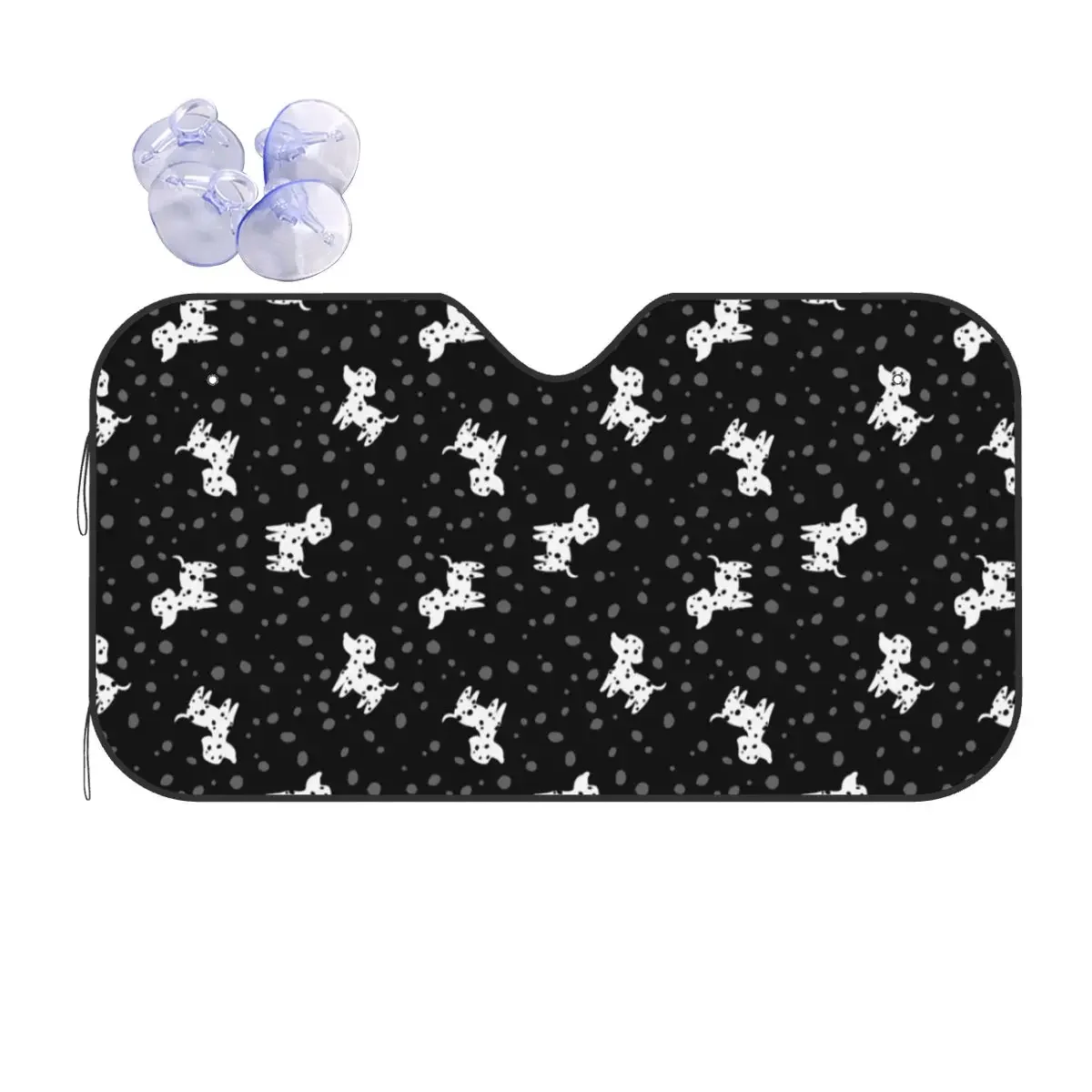 

Dalmatian Dog Plaid Sunsha Windscreen Animal Universal Cover Front Block Window 76x140cm Car Sunsha Blinds Sun Sha Protect