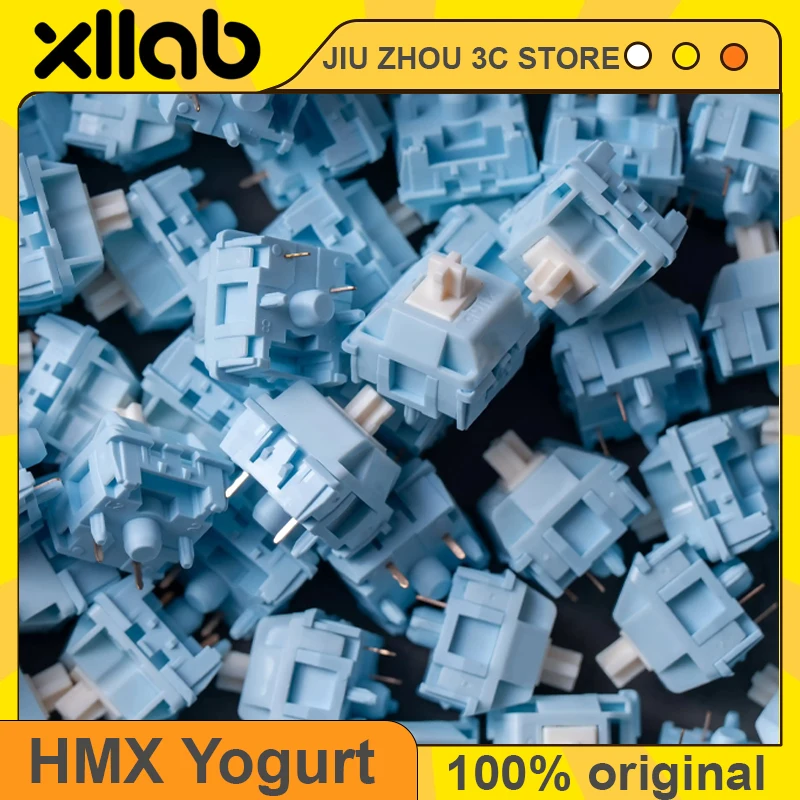 

Линейный переключатель XLLAB x HMX для йогурта, 5-контактный, 37 г, 45 г, 53 г, привод, заводская смазка, игровая механическая клавиатура, переключатели «сделай сам», подарки на заказ