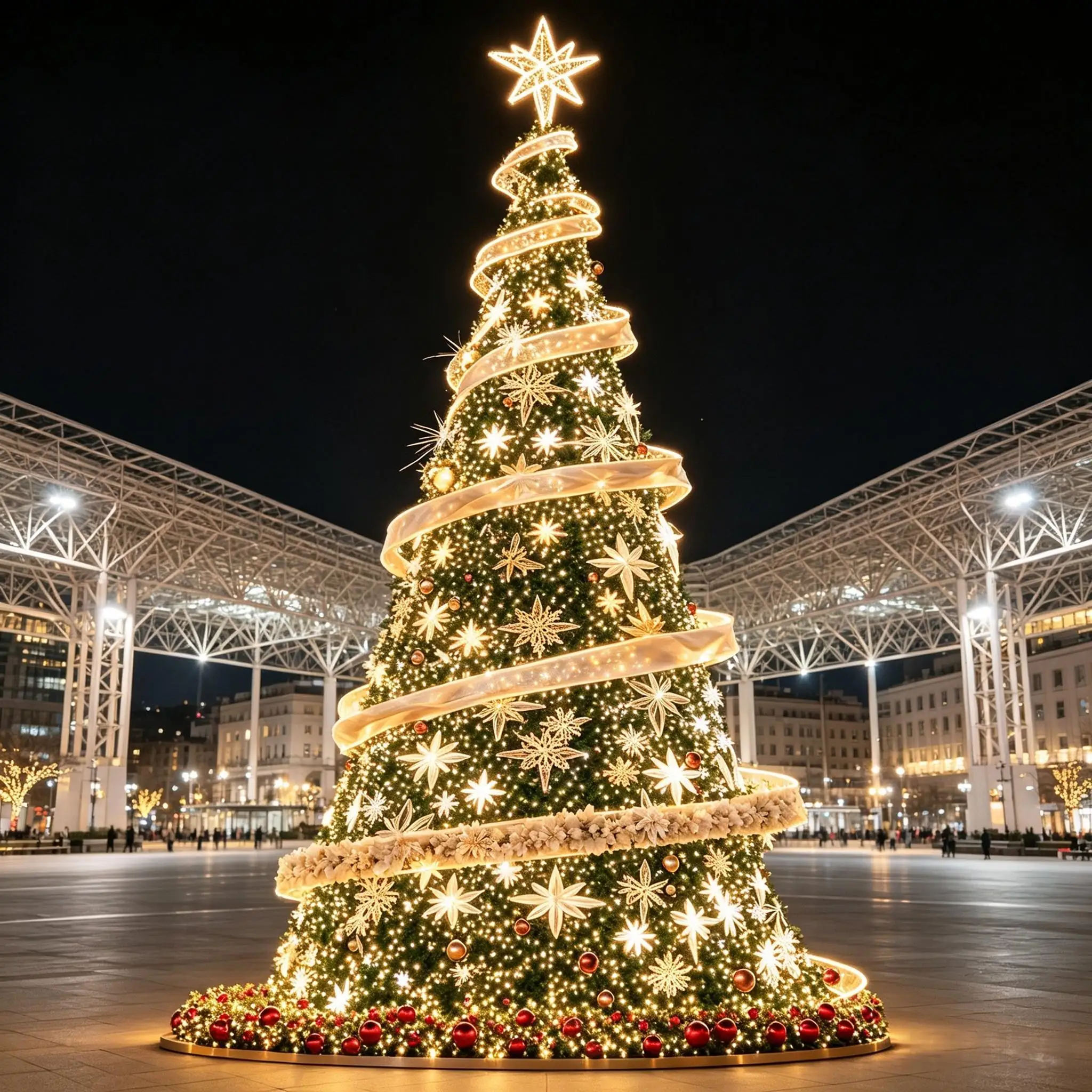 Iron Christmas Tree Festival Lights for Outdoor Use-Valentine's Day Halloween & Chinese New Year Decor