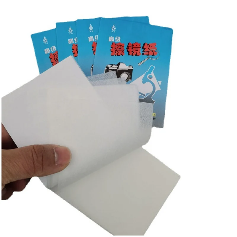 50 Sheets Soft Camera Lens Optics Tissue Cleaning Paper Wipes Booklet Microscope Wiping Tissue