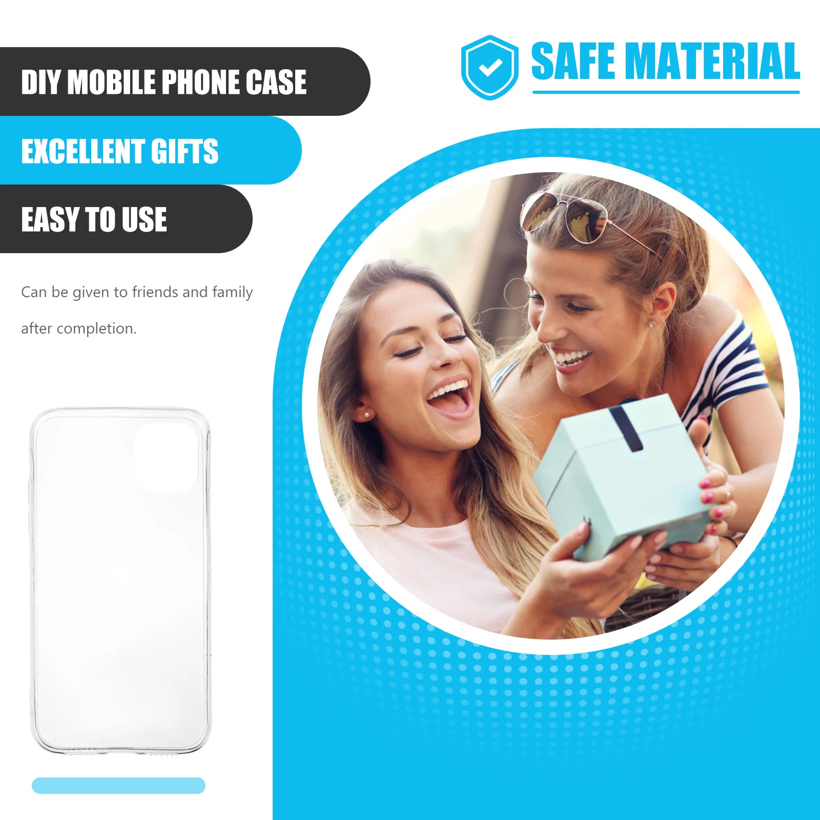 

5pcs DIY Crystal Phone Case Epoxy Resin Drop Acrylic Protective Cover for 11 Custom PHONE Shell Cream Drip