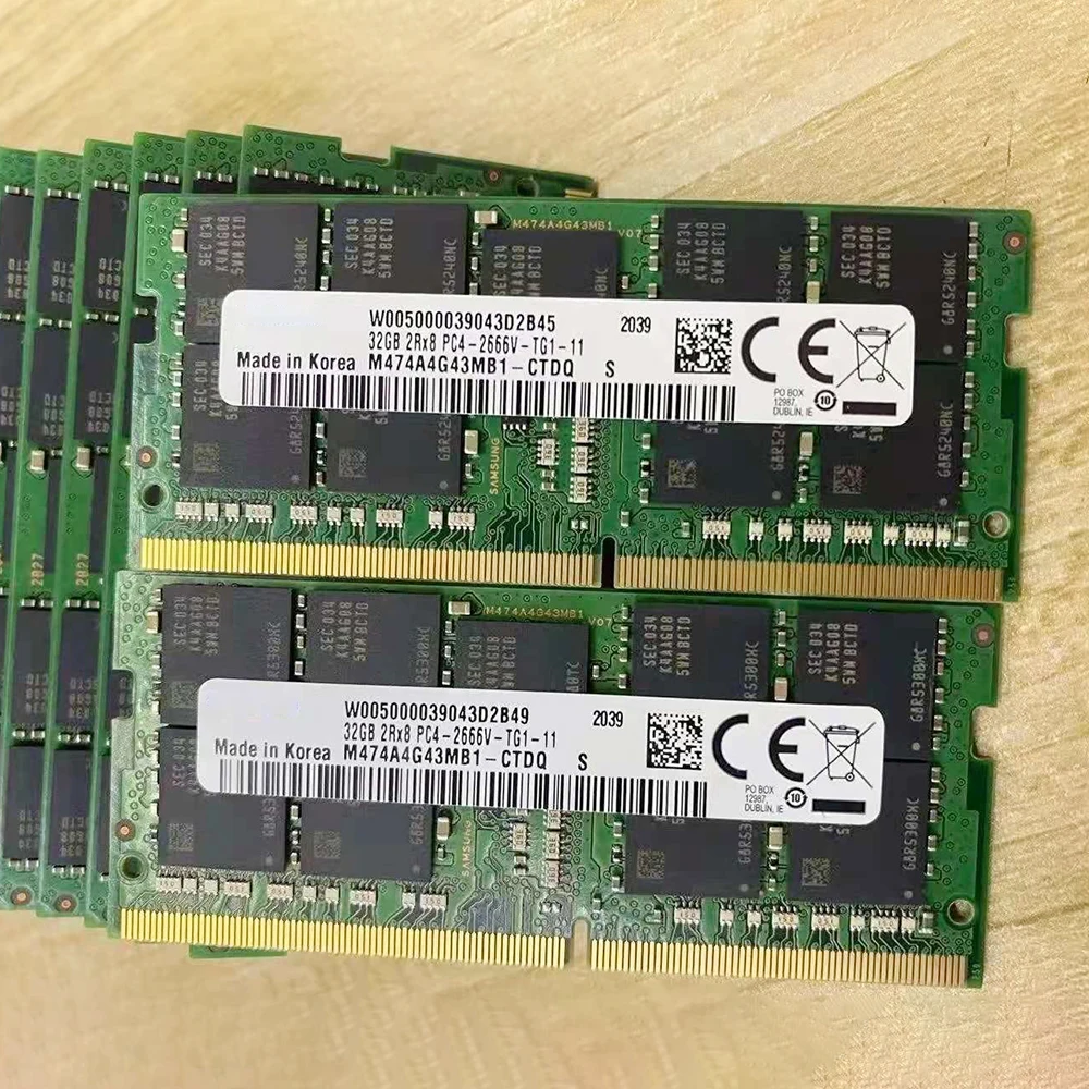 1 pcs   For Synology 32GB NAS DS3018xs DS3617 DS2419 DS1621+ 32G DDR4 2666 PC4-2666V 2RX8 ECC UDIMM Storage Memory