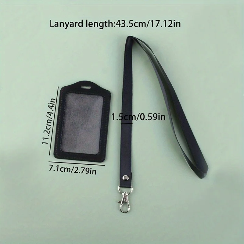 Card Holder and Lanyard, Card Case, PU, Bank Card, Name Card, Cardholder, Belt, Card, Bus ID, Cardholder, ID Badge