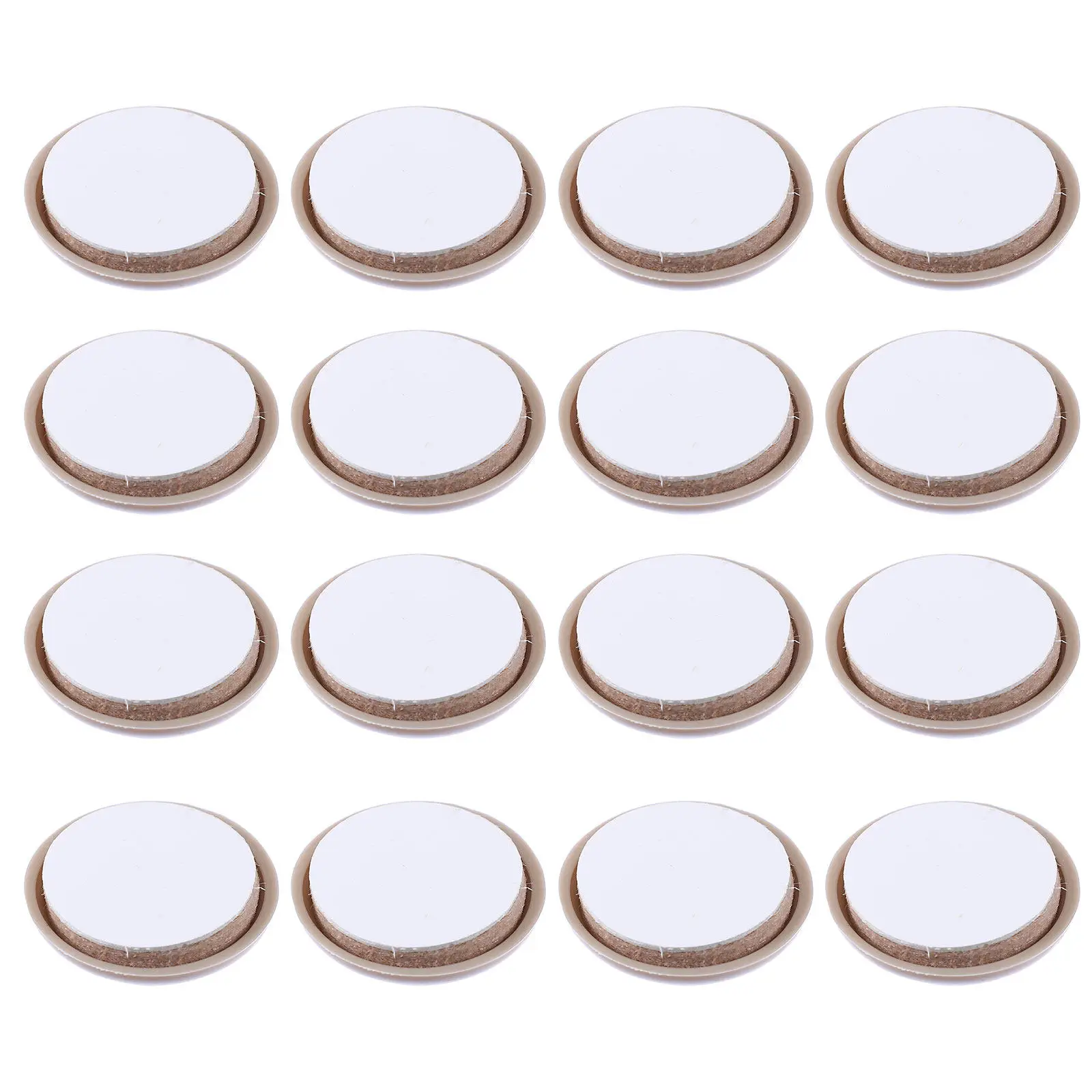 16Pcs Self-Adhesive Slider Pads Furniture Glide for Tables Chairs Desks Stools Cabinets Protect Hardwood Vinyl Tile Cement