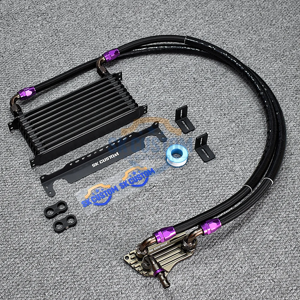 SK CUSTOM Engine Oil Cooling Kit for BMW N20 N26 N55 N51 N52 N53 N54 F30 F34 F07 F10 F12 E83 E84 F25 E71 E90 E93 Radiator Cool
