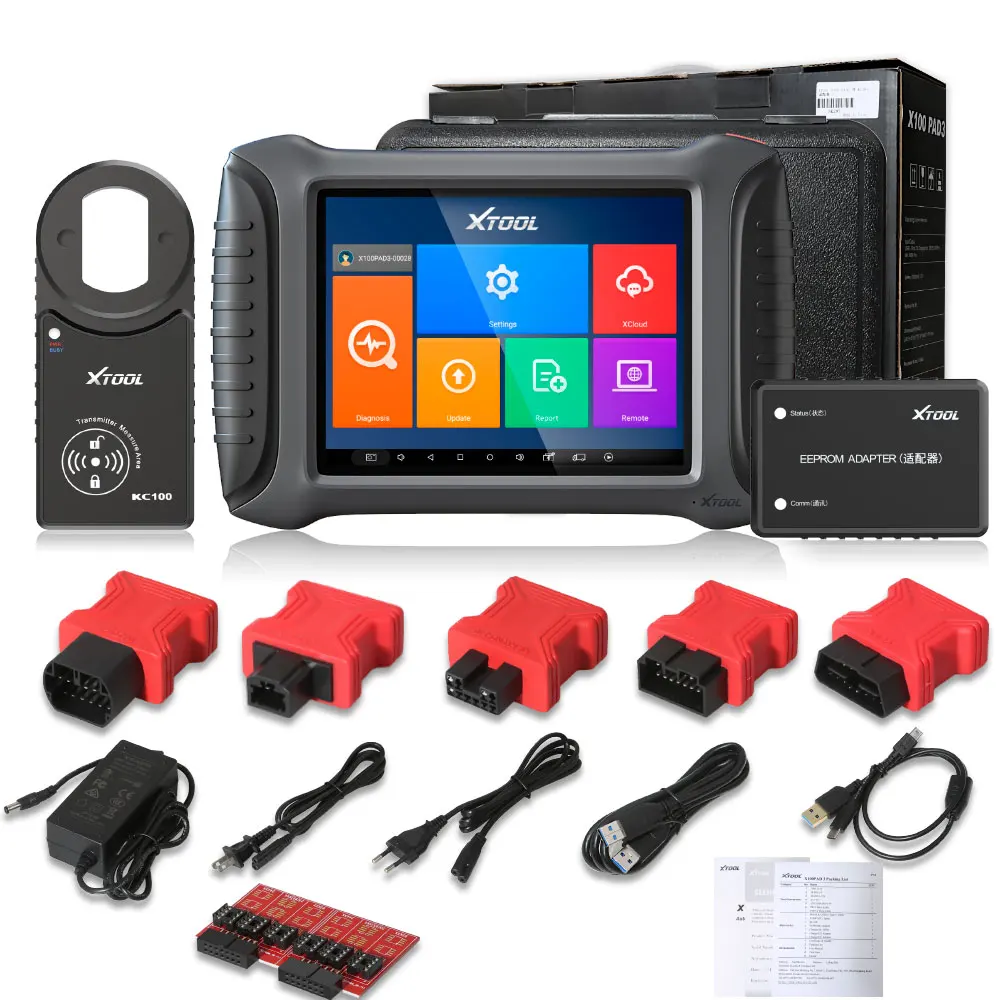 Global Version 16 special function XTOOL X100 PAD3 ( X100 PAD Elite ) Auto Key programmer xtool pad 3 with KC100 with best price