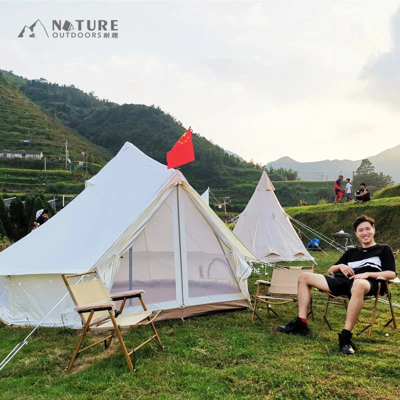 Light luxury cotton Oxford yurt Outdoor camping Multi-person team building Removable barracks Camp tents