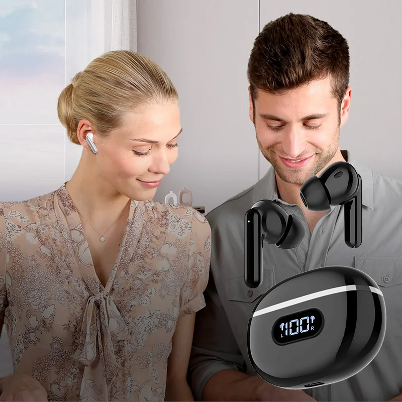 

wireless earbuds, ANC noise cancellation，-40dB reduction depth, ENC 4 mic call noise reduction, for indoor, outdoor, commuting .