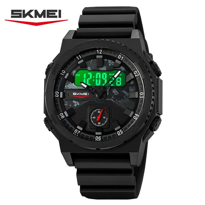 ساعة يد رياضية رقمية دائرية SKMEI 2355 إلكترونية مقاومة للماء للرجال #1