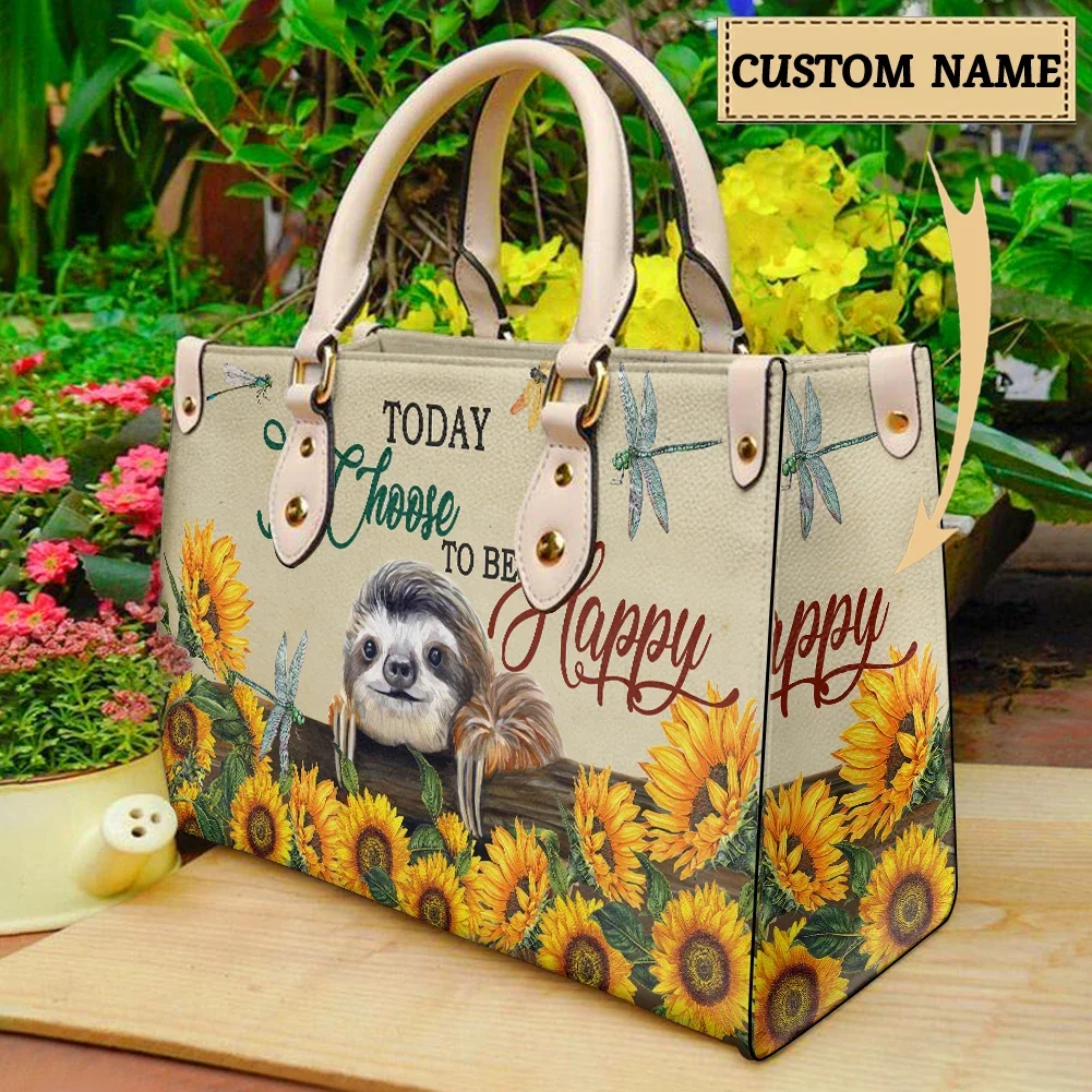 Happy Sloth Female Shoulder Bag Luxury Design High Quality New Trend Shopping Bag Woman Daily Elegant Handbag sac a mains femme