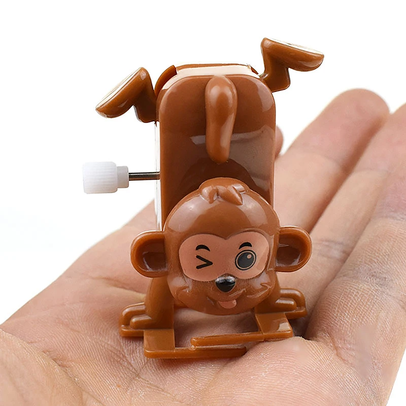 1pcs Monkey Handstand Walking Clockwork Toy Wind Up Toys Child Interactive Playing Toy For Kid Party Favors