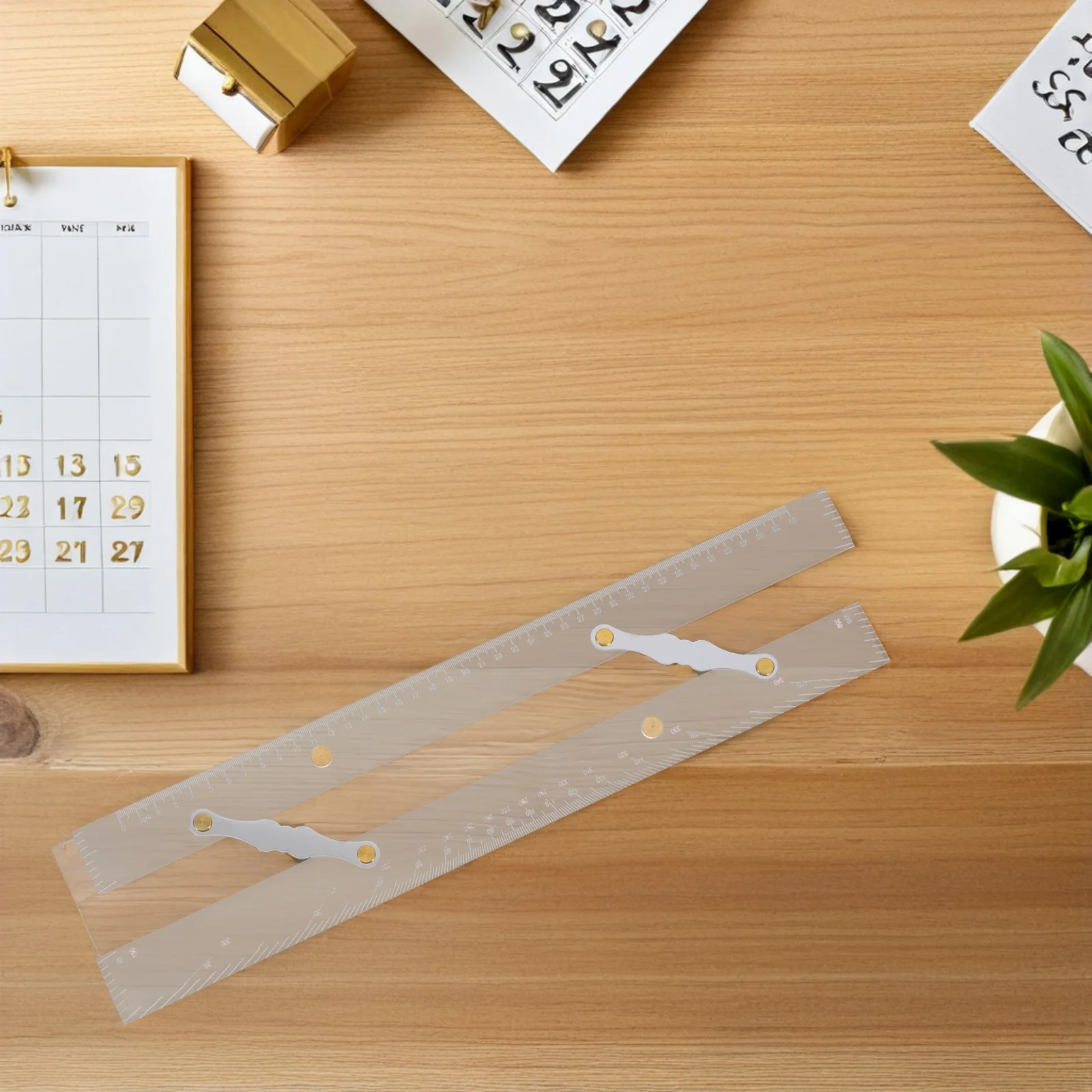 Nautical Parallel Ruler Transparent Acrylic Measuring Tool for Sailing Navigation Coastal Piloting and Marine Research