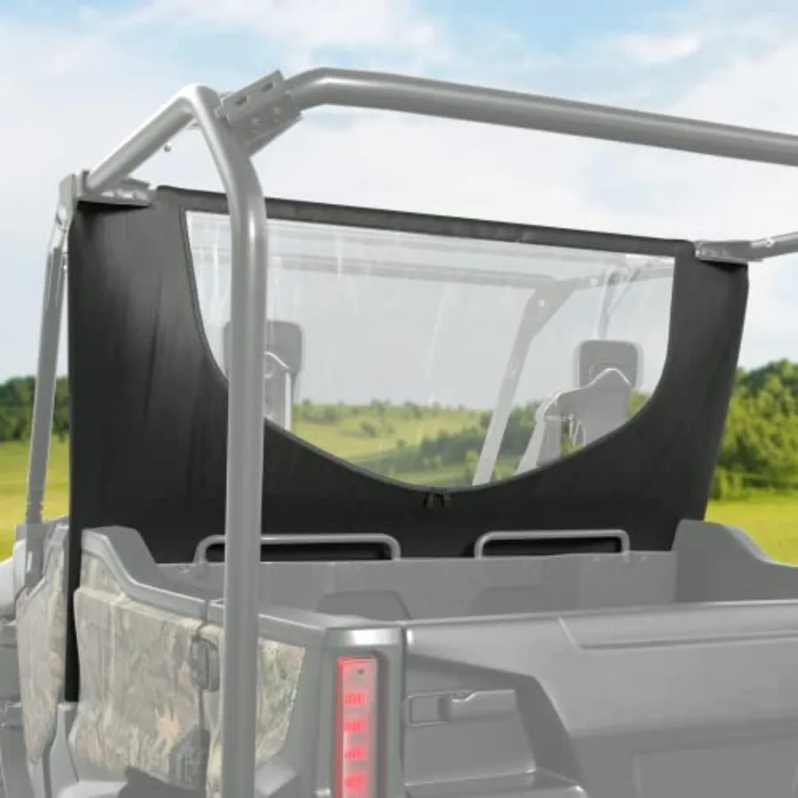 

UTV Rear Window Compatible with Pioneer 1000-5 2016-2025 Mid Panel with Zipper Window Water-Resistant Dust-Free Clear View Soft