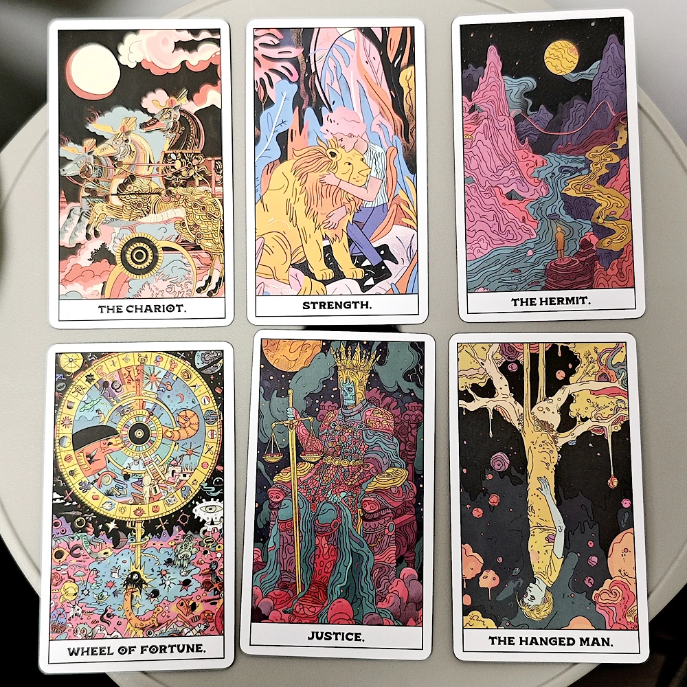 Phantom Tarot Deck Based on Rider Waite System 10.3*6cm 78 Colorful Tarot Cards