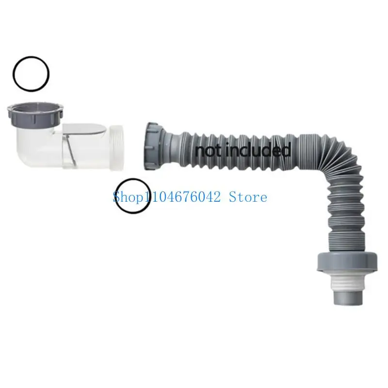 

5asd Модернизированный канализационный отвод кухонной мойки с быстрым подключением для жестких и мягких труб для жидкости